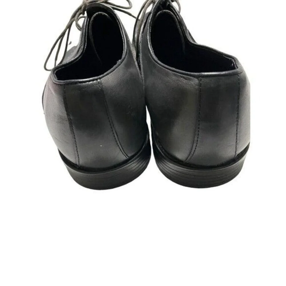Ashton‎ Grey Men's Dress Shoes Lace Up Oxford Black Leather Size 11.5